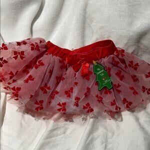 Baby gear 12-24m bow tutu in red NWT